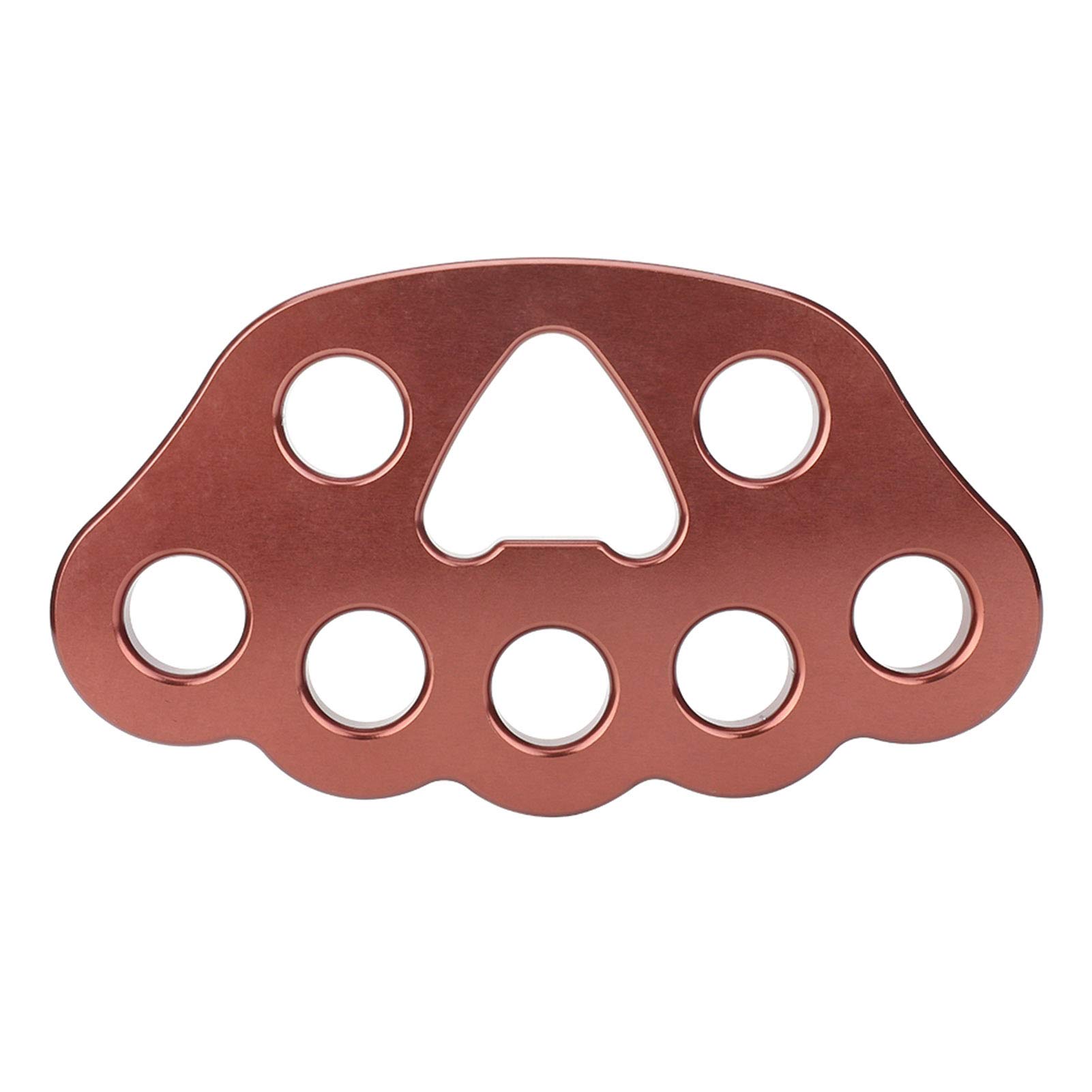 Rock Climbing Rigging Plate, 8 Holes 45KN Outdoor Paws Rigging Plate Anchor Multipliers Connector Gear