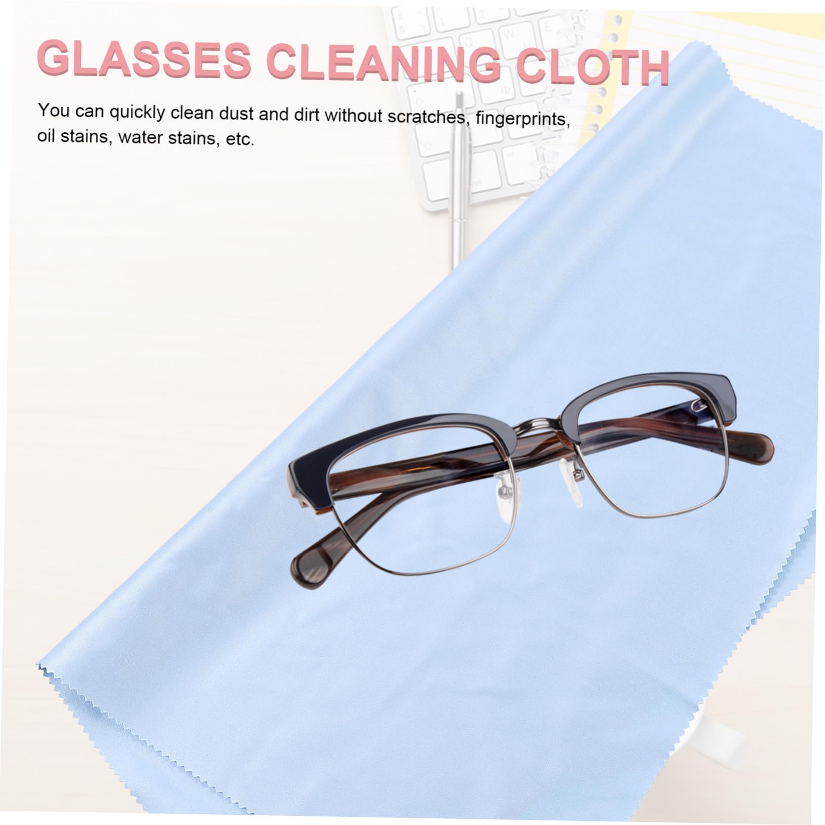 3 Ensembles 4 Pièces grand chiffon à lunettes chiffons de nettoyage pour lunettes de soleil lingettes nettoyantes pour écran chiffon de nettoyage chiffon nettoyage camtrix camera FRCOLOR