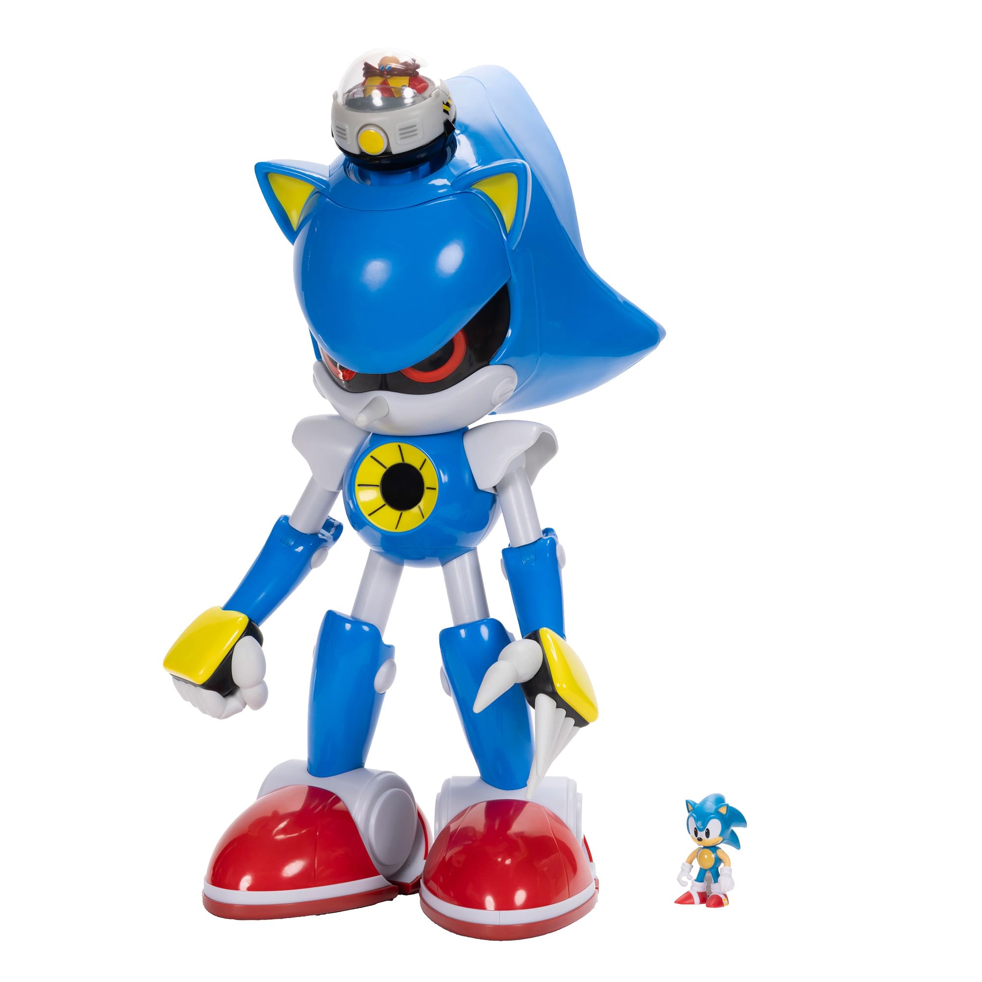 Sonic The Hedgehog 50.8cm Metal Sonic vs 6.3cm Sonic Ensemble de Figurines articulées