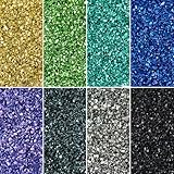 Craftdady 160g Small Glass Chip Beads 1~3mm Electroplate AB Color Beads Tiny No Hole Beads Undrilled Crystal Irregular Beads Nail Arts Decoration for DIY Craft Jewelry Making