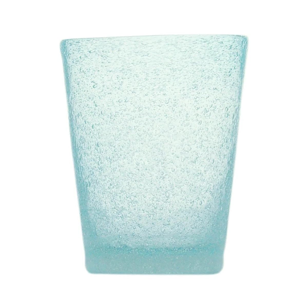 Memento Lot de 6 verres en verre poulieux sans pied Light Bleu