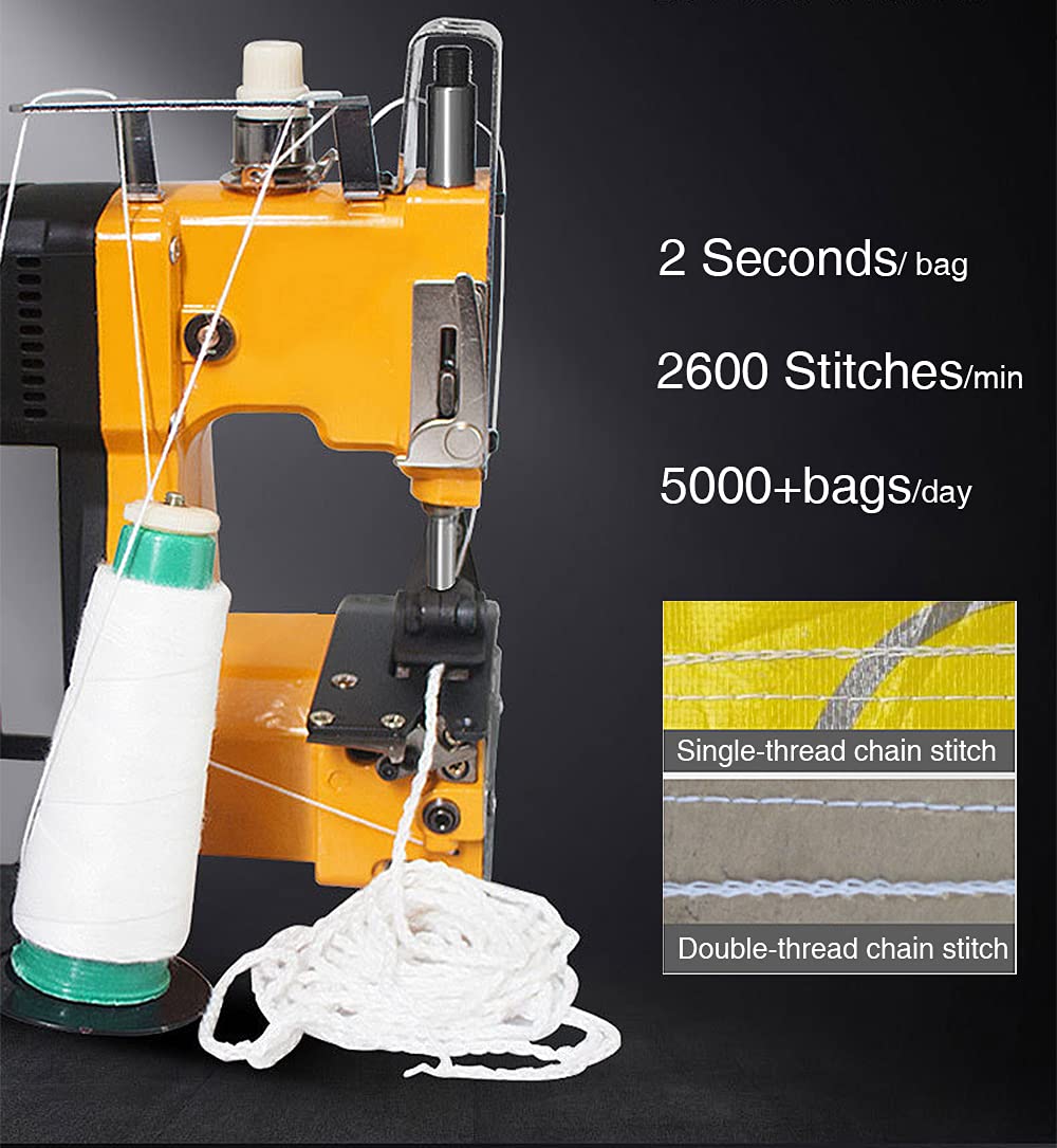 Portable Electric Bag Sealing Machine - 15000 RPM Industrial Sewing For Woven Bags, Leather, Sacks