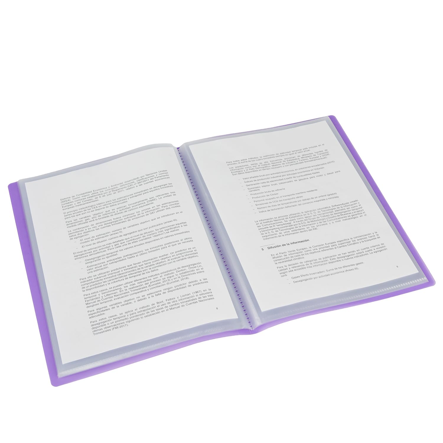 Grafoplas - Folder with 30 Sleeves, Foolscap Size, PP Covers Folio Violet - Image 2