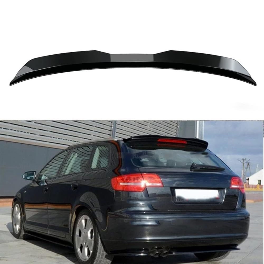 JiAQen Car Rear Boot Spoiler Lip Wing For Audi A3 Sportback 8P 2004-2013,ABS Trunk Lid Spoiler Tail Trunk Lip Molding Trim Universal Accessories