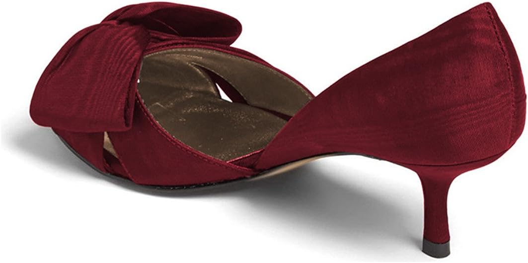 Amazon.com | XYD Women's Bows D'Orsay Elegant Pumps Low Kitten