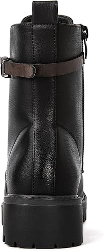 Miniatura 5 de GLOBALWIN Women's Combat Boots Lace Up Boots For Women Ankle Booties For Women Low Heel