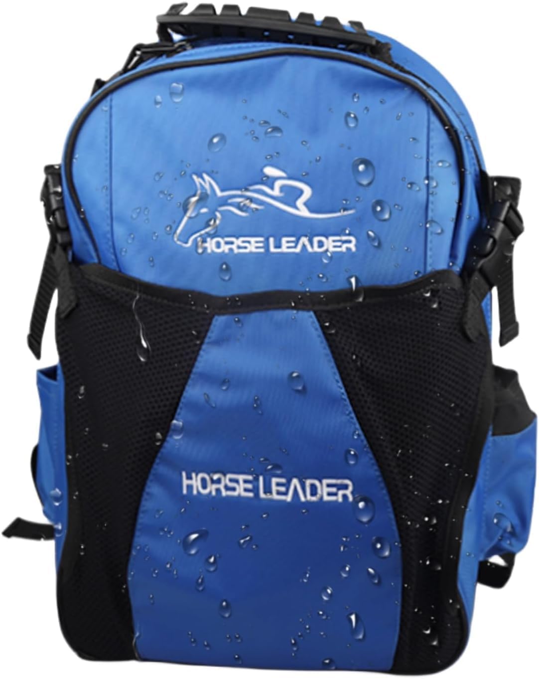 Youths Kids Equestrian Backpack, Horse Riding Equipment Bag,Waterproof Multi-Pockect with Horsewipe Holder,Hemlet Bag Holder (Blue)