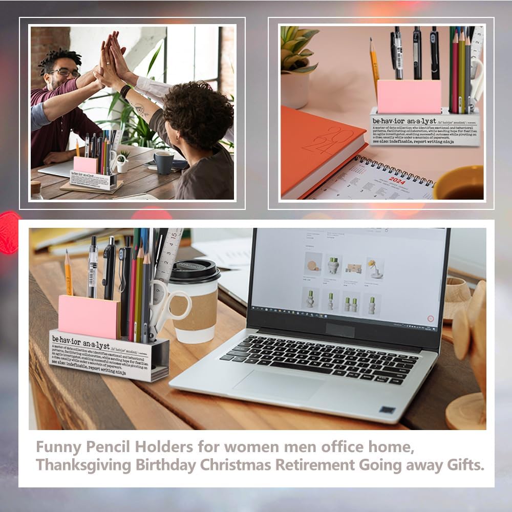 Behavior Analyst gifts for Women, Thank you Appreciation gift for Behavior Analyst, Going Away Gift Retirement Gift for Behavior Analyst, Best Behavior Analyst Office Desk Pencil Holders-DS87 image 4