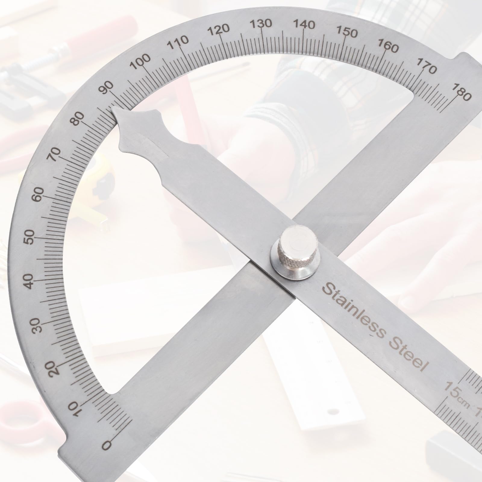 Mirino Angolare Pieghevole 0-170° - Goniometro In Alluminio Per Falegnameria E Edilizia - Foto 3