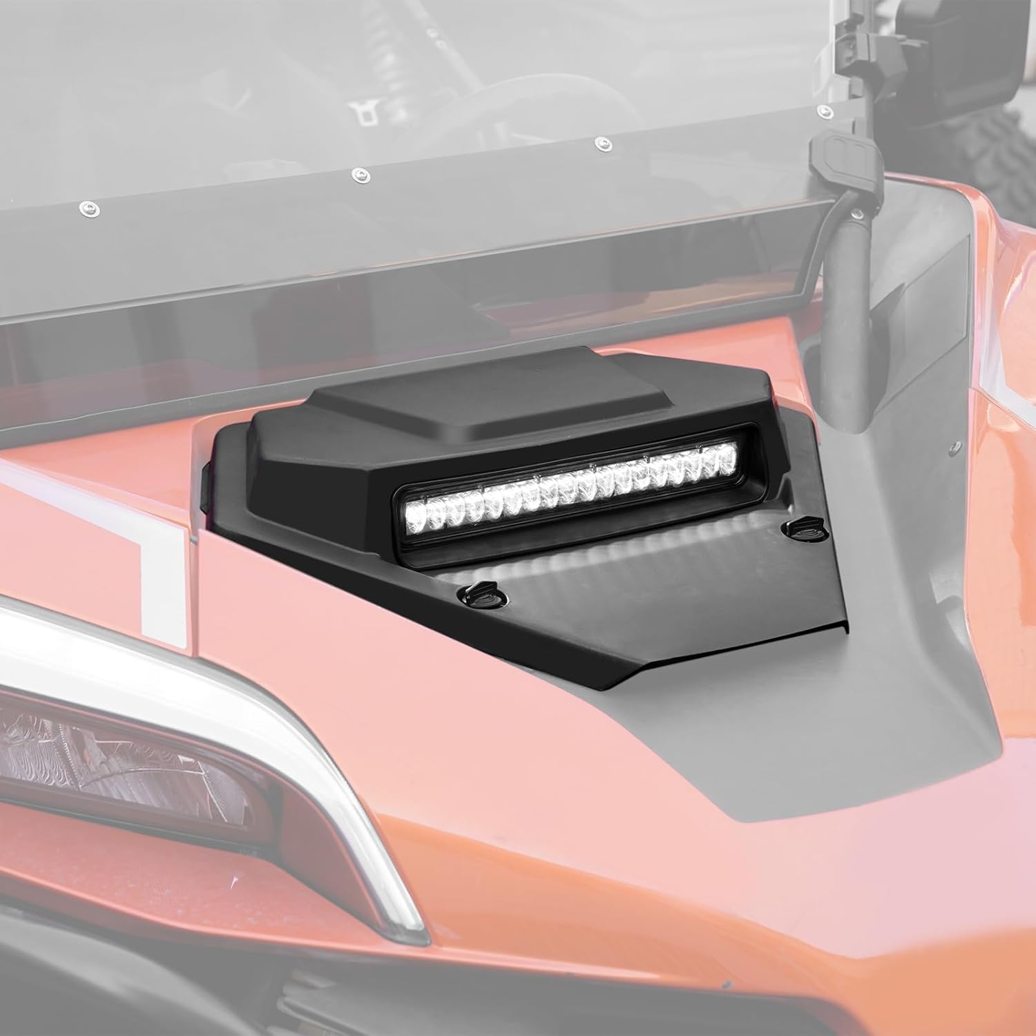 HAKA TOUGH Sport Hood Scoop for CF Moto ZForce 950 Accessories 2020-2024, Front Turbo Hood Scoop with Lights for Z Force 950 H.O. EX Sport Accessories 20-24