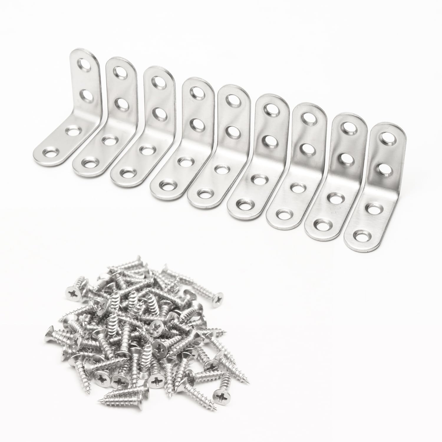 SAQMEW Stainless Steel Corner Brace - shelf brackets and supports | Mubboo