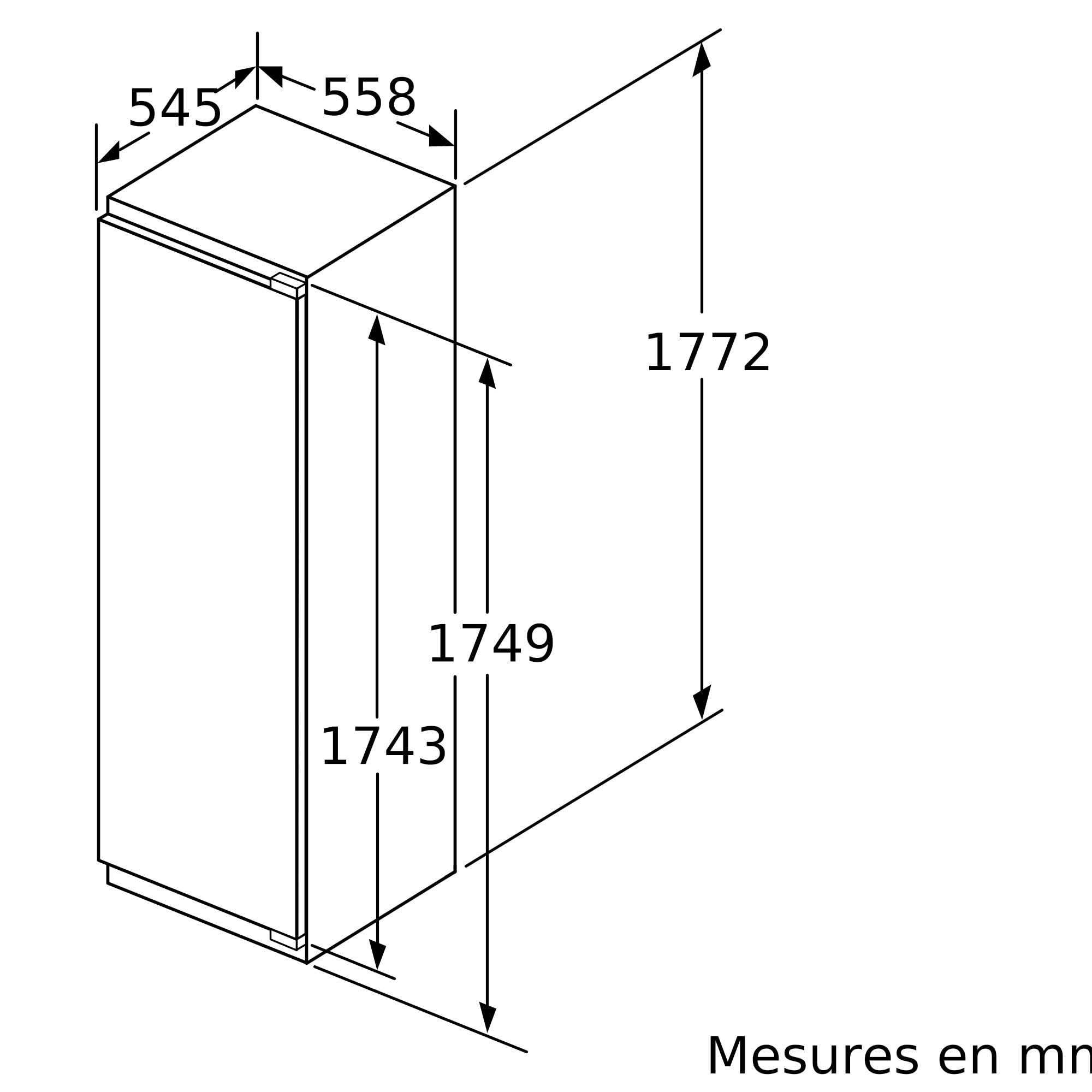Bosch GIN81VEE0 Série 4 - Congélateur armoire, encastrable, 5 tiroirs