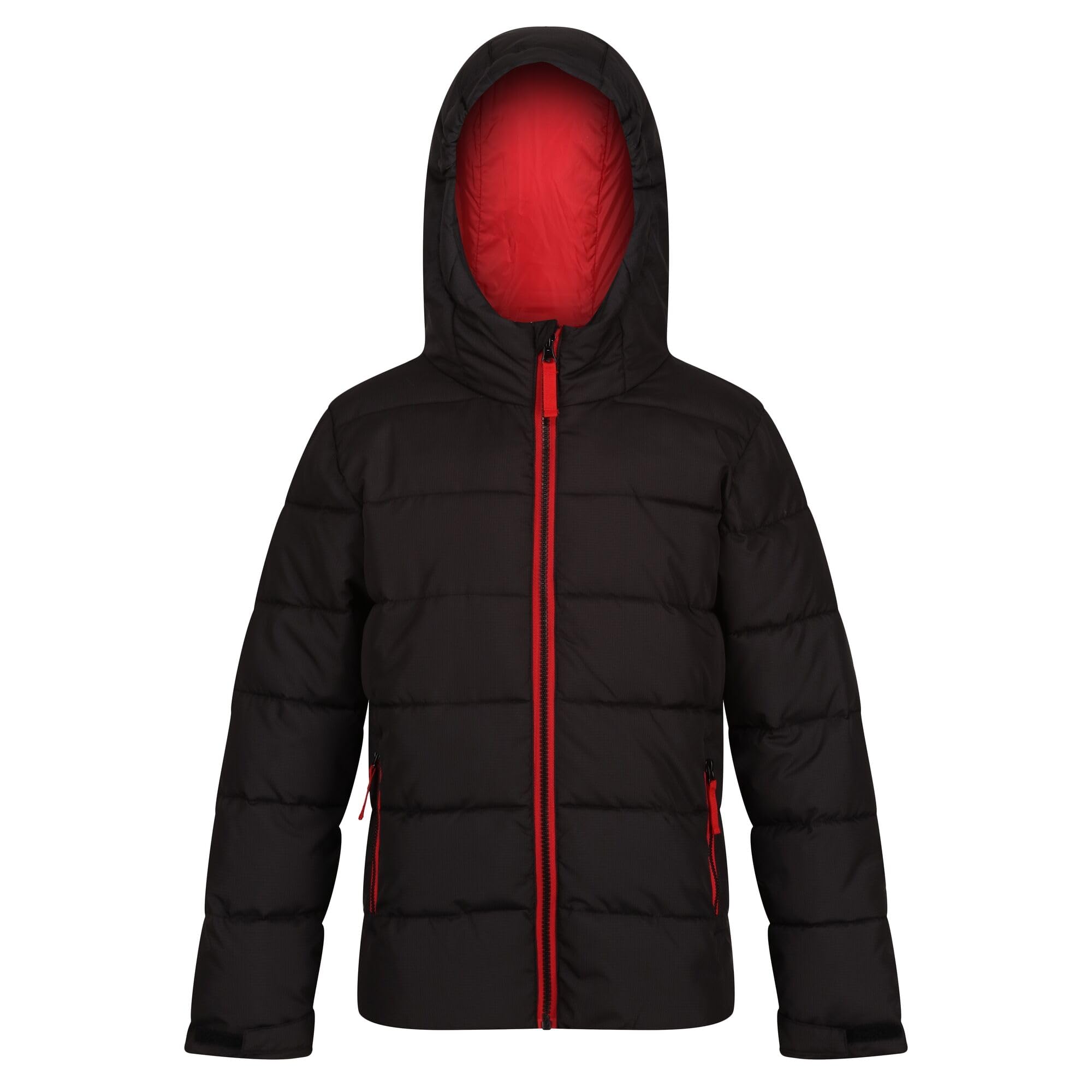Regatta Black/Red Kids Thermal Jacket - Tra542 - /Classic - 7-8 Years