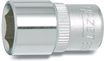 HAZET 850-5 25 mm 6-Point Hexagon Traction Profile Socket - Chrome-Plated/Polished