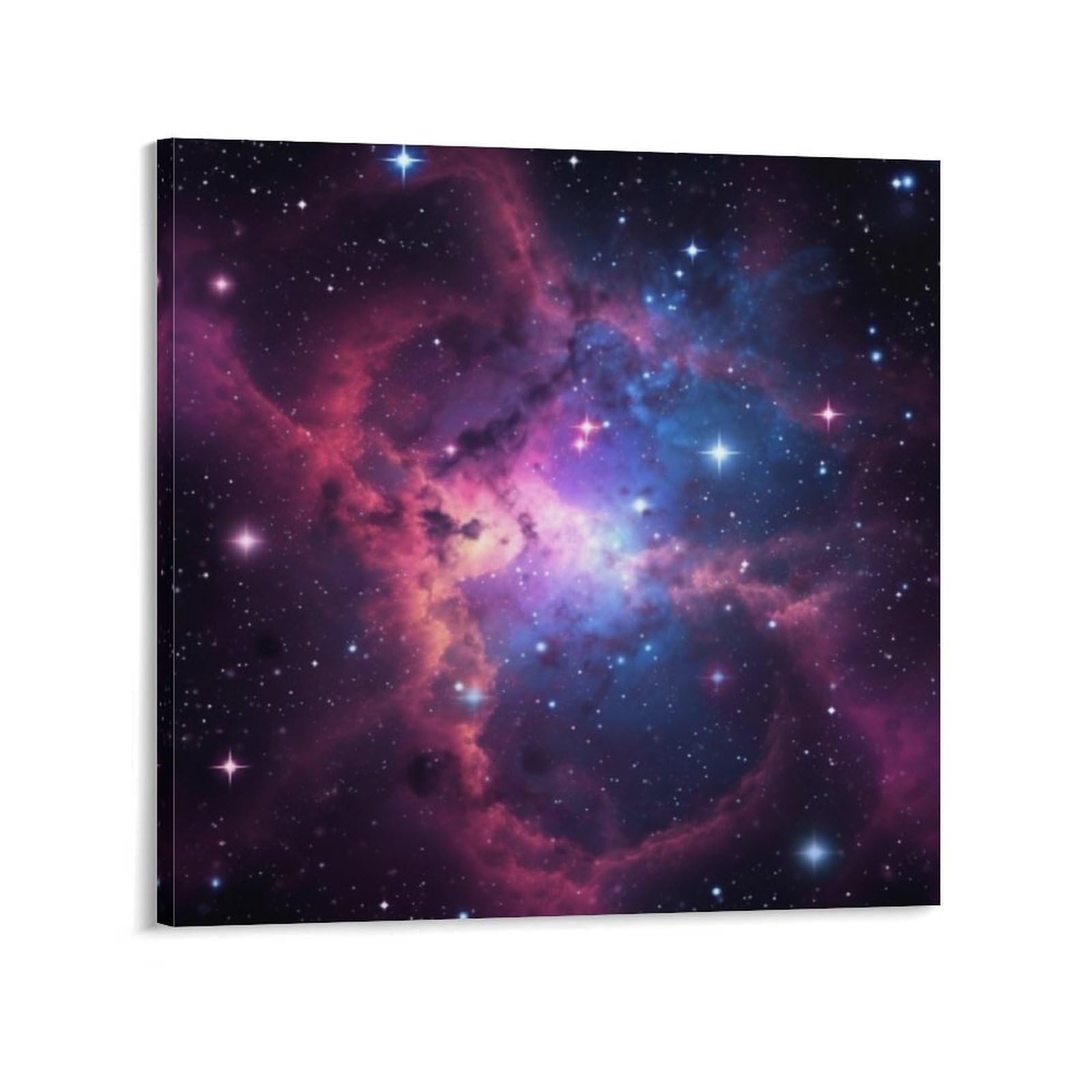 NTVOWPZO Universe Galaxy Star Space Canvas Wall Art for Bedroom 16x16inch Canvas Prints Artwork for Walls Modern Picture Artwork Painting for Living Room Aesthetic Wall Paintings for Bathroom Kitchen