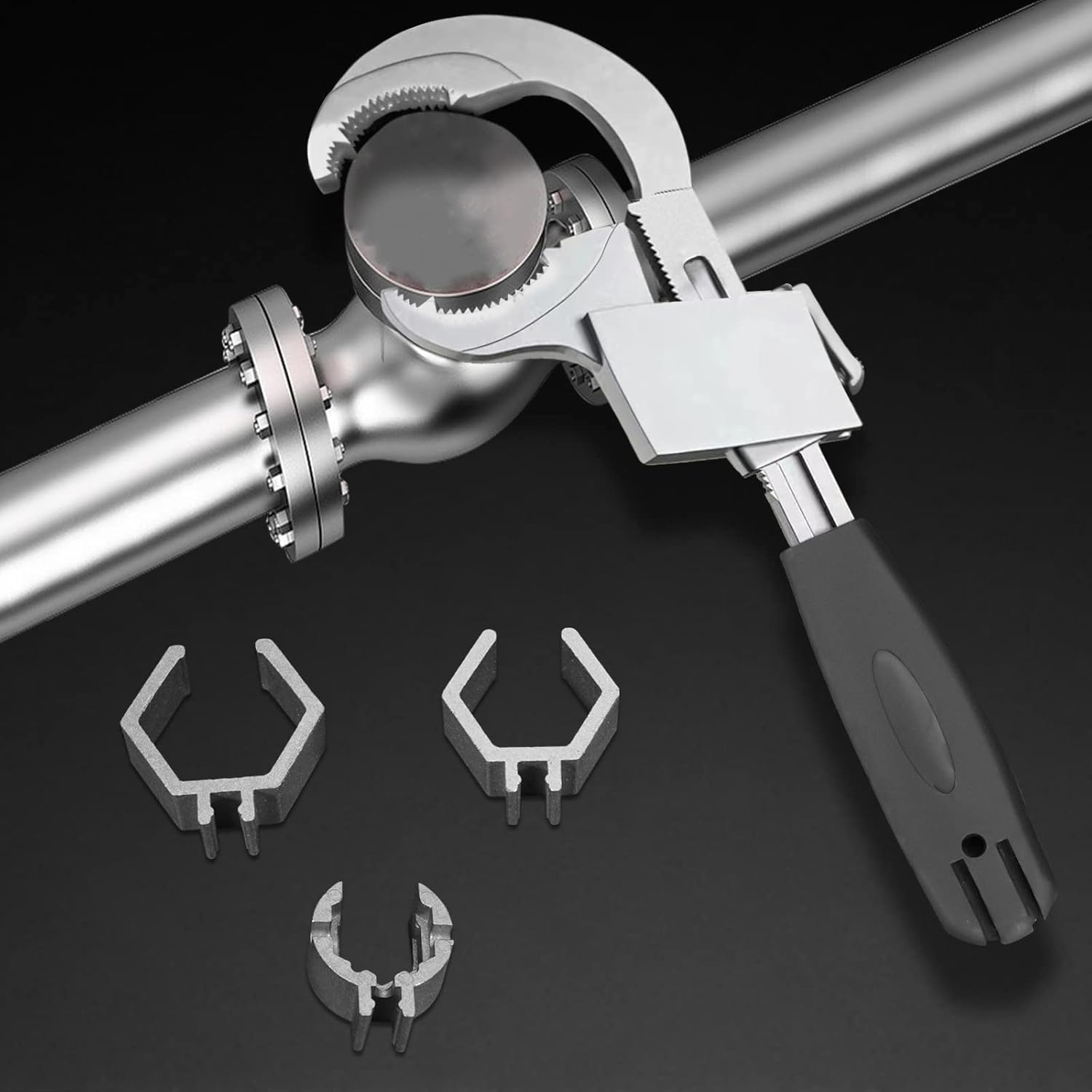 Doubleended Adjustable Wrench Set, Universal Wrench Spud with