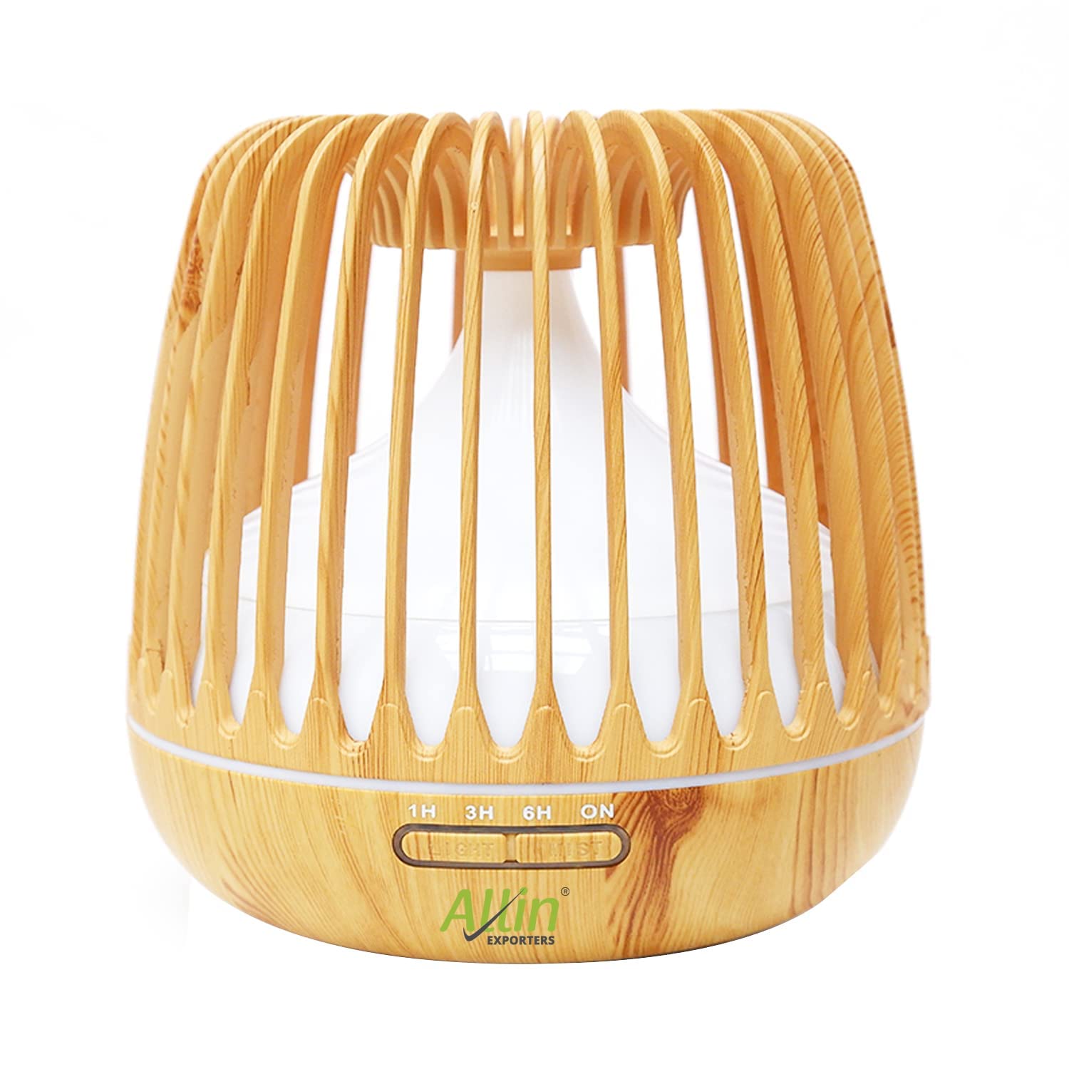 Allin Exporters DT-506H Aromatherapy Diffuser Essential Oil 4 in 1 to Purify, Ionize, Humidify & Spread Aroma Ultrasonic Humidifier Cool Mist with 7 Color Changing LED Lights (500ml, Light Wood) (B09Q197BCT) Amazon Price History, Amazon Price Tracker