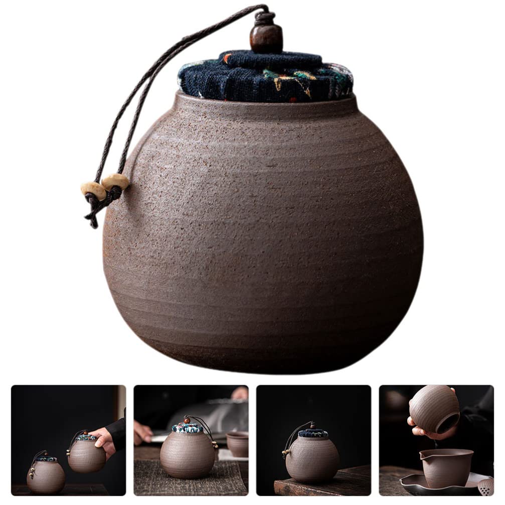 Pojemnik na herbatę. Ceramiczny słój na herbatę, słoiki do przechowywania zamknięte słoiki Vintage zestaw do herbaty ceramiczny pojemnik na herbatę Vintage luźna herbata uszczelniony słoik porcelanowy