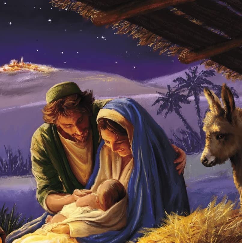 GBCC Charity Christmas Cards Pack of 10, Premium Religious Christmas Greeting Cards Multipack with Envelopes