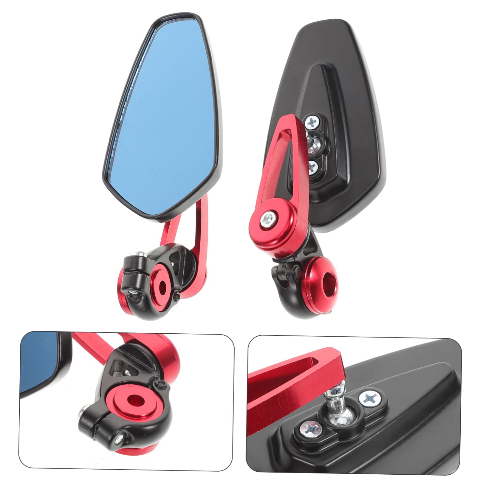 Sosoport 1 set Specchietti Retrovisori per con Design per Scooter e Biciclette Resistente e Affidabile Funzionali