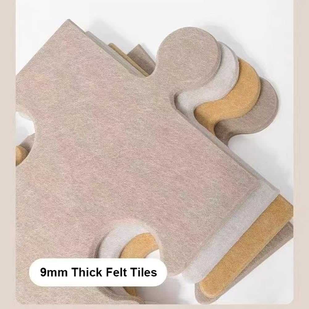 Filz-Pinnwand Puzzle-Form 29x20cm - Selbstklebende Wanddekoration Für Notizen & Fotos