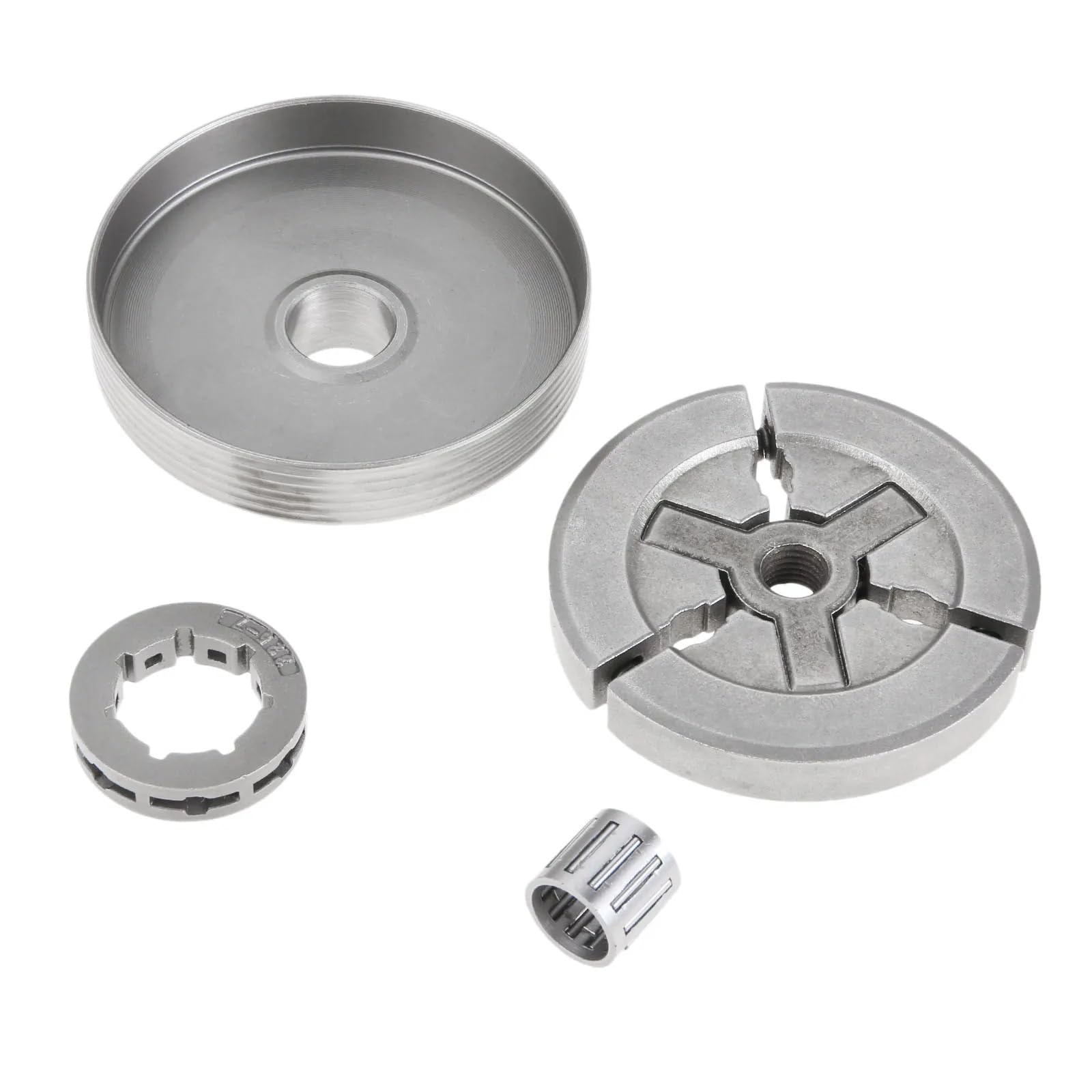 Tambor de Embrague con piñón y rodamiento de Agujas, Compatible con motosierras 4500, 5200 y 5800.