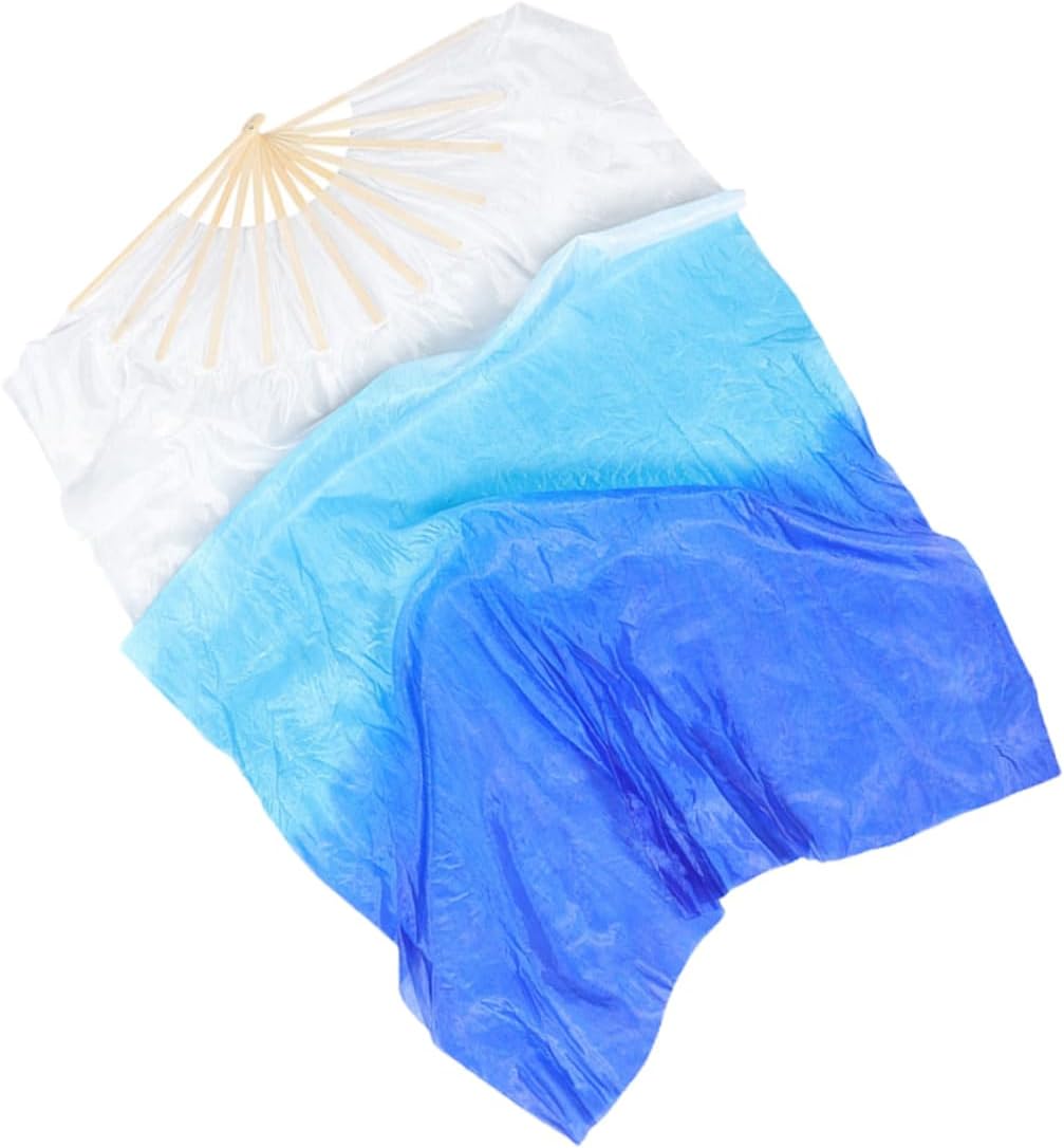 Abaodam Convenient Dance Fan Wear Resistant Folding Fan for Performance Decor Cloth Design for Weddings Parties and Belly Dancing