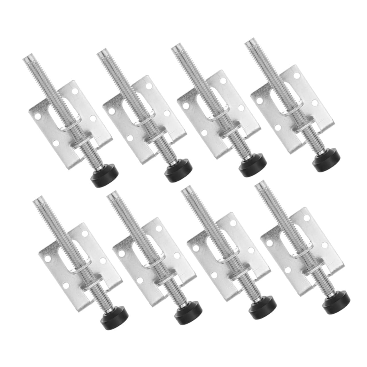 Patas Niveladoras de Acero para Muebles con Tornillo Regulable y Base Antideslizante Pack de 8