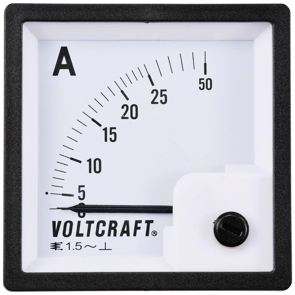 VOLTCRAFT AM-72X72/25A Analog-Einbaumessgerät AM-72X72/25A 25 A Dreheisen
