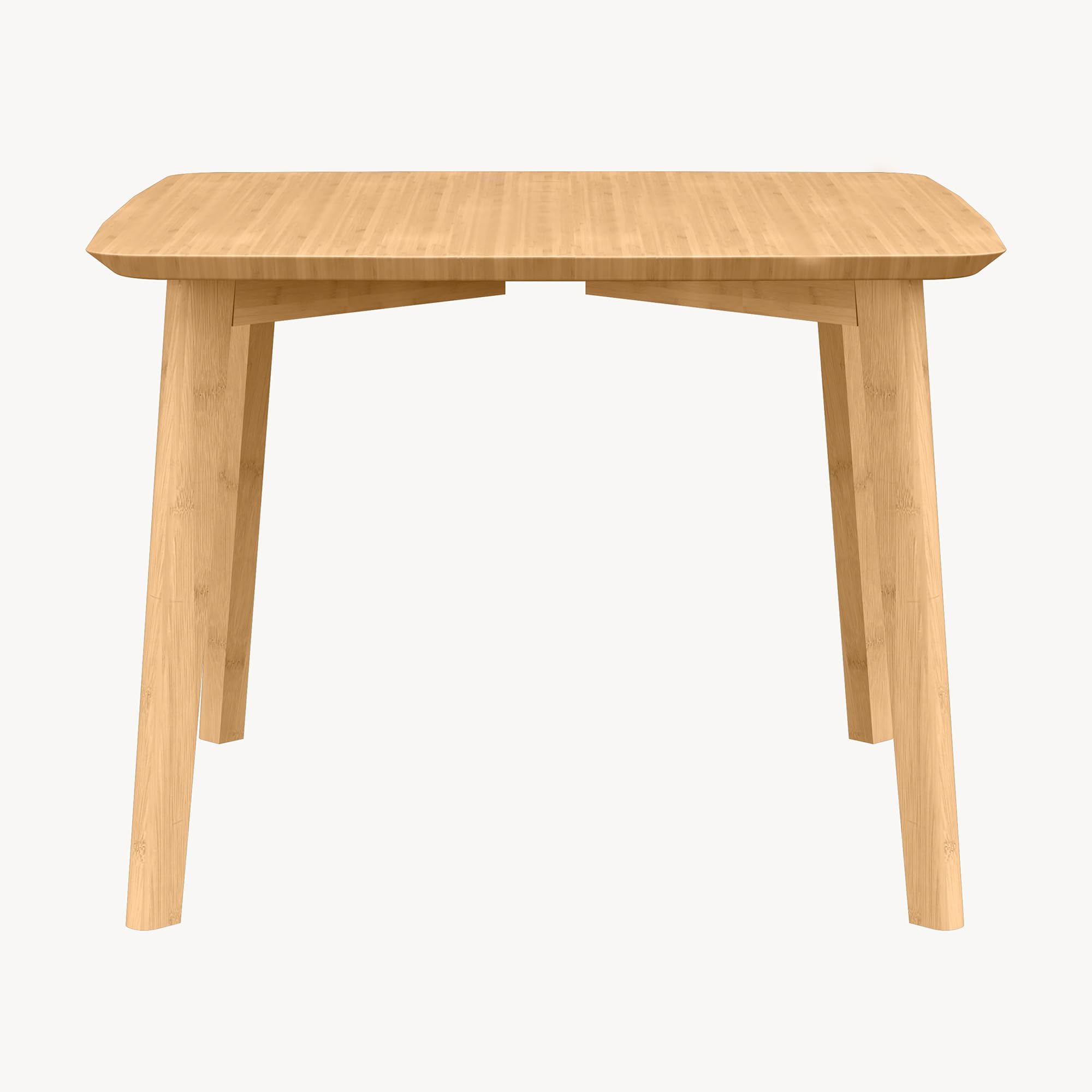 [en.casa] Beistelltisch Haad Sofatisch Wohnzimmertisch 45 x 50 x 50 cm Kaffeetisch quadratisch Ablagetisch aus Bambus für Wohnzimmer Schlafzimmer Flur Natur