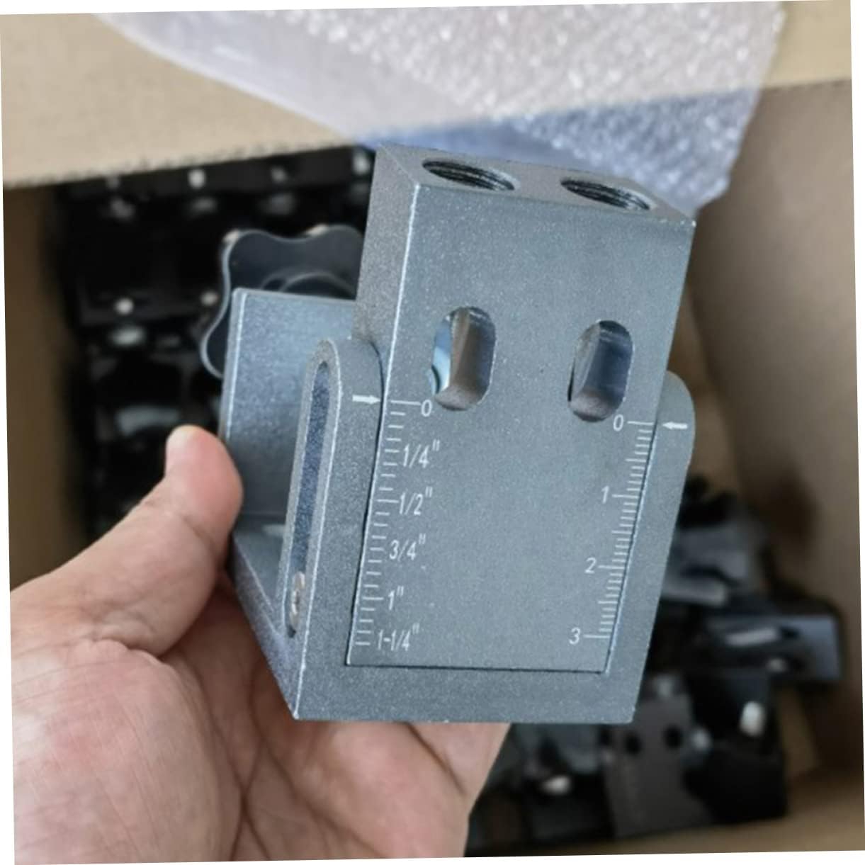 1set Adjustable Inclined Hole Positioner Tool for Woodworking Drilling Guide Scale for Accurate Punching and Positioning of Wooden Boards