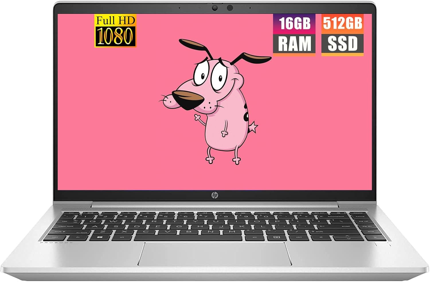 HP ProBook 445 G8 14" FHD (1920x1080) Business Laptop, Ryzen5 5600U (6-Core), 16GB RAM, 512GB SSD, Webcam, Backlit Keyboard, Fingerprint, Windows 10 Pro (Renewed)