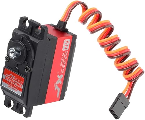 Miniatura 4 de JX Servo PDI-HV5921MG 44.1lbs Engranaje de metal de alta precisión de alto voltaje digital sin núcleo estándar para 18 110 RC Car Crawler Boat