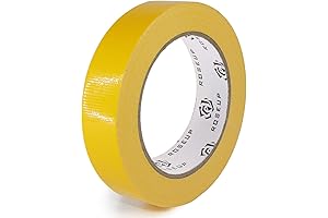 ROSEUP 1-Inch Yellow Duct Tape: Waterproof and Versatile for Packaging, Crafts, and Repairs