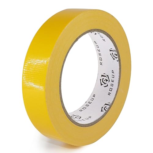 Miniatura 10 de ROSEUP Cinta adhesiva de 1 pulgada, rasgado a mano y resistente al agua, ideal para embalaje, artes y manualidades, codificación de colores y