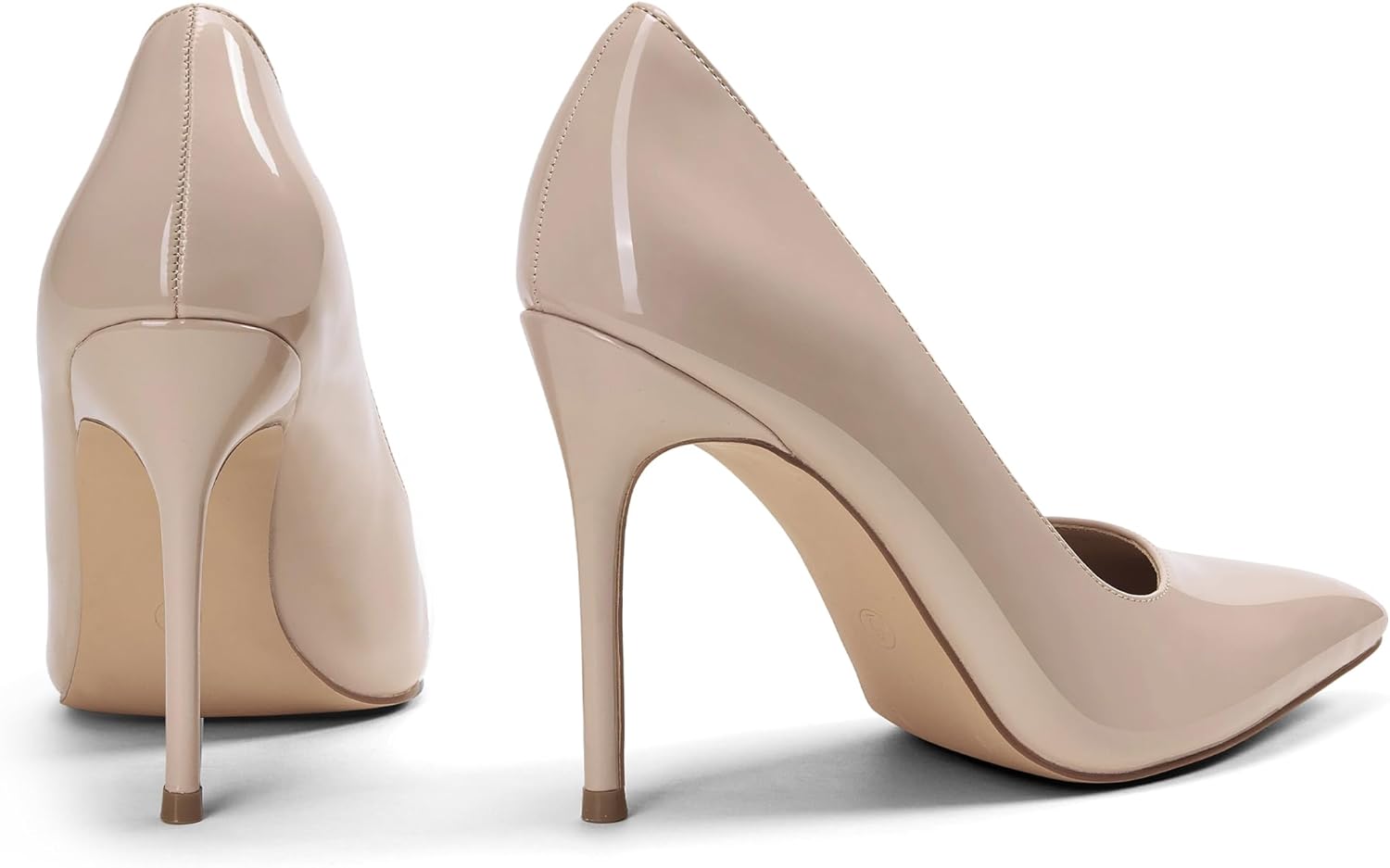 Elisabet Tang Women's High Heels Pumps Closed Pointed Toe Stiletto 4inch Heels Classic Office Special Dressy Wedding Pump Shoes - Image 7