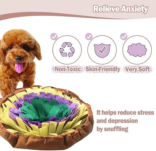 Miniatura 2 de IFOYO Tapete de alimentación para perros, tapete portátil para olfatear, lavable, manta de entrenamiento de olor, tapete de alimentación para la