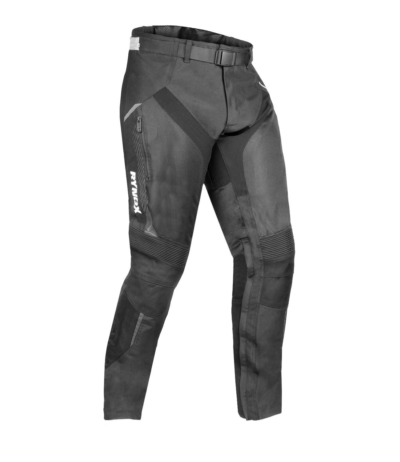 Rynox Tornado Pro Pants - Motorcycle Riding Pants | Impact Protection | Abrasion Resistance | Maximum Ventilation - Black, 5XL-image-28