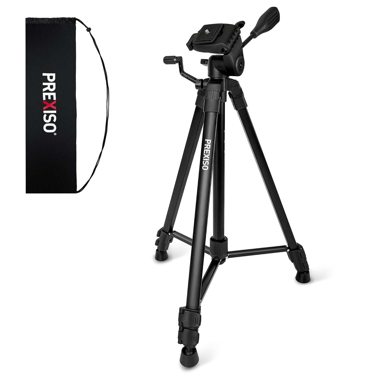 PREXISO Professional Laser Level Tripod - 61 Inch Sturdy Aluminum Tripod for Laser Levels Lightweight Extendable Tripods Stand