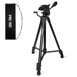 PREXISO Professional Laser Level Tripod - 61 Inch Sturdy Aluminum Tripod for Laser Levels Lightweight Extendable Tripods Stand