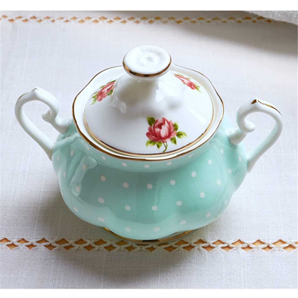 Amazon｜XIULAIQ グリーンポリカドットティーポットセットカップ