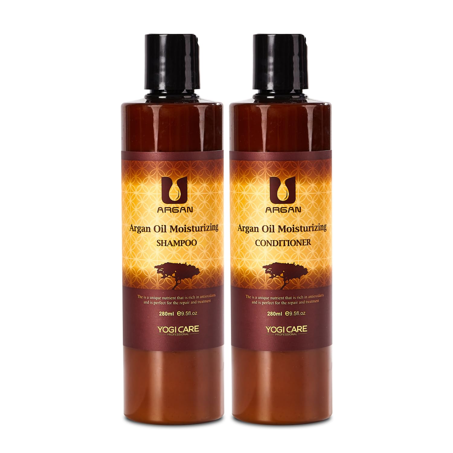 Argan Oil Shampoo and Conditioner Set - Moisturizing Sulfate Free Moroccan Care- For Curly, Straight, Dry and Damaged Hair