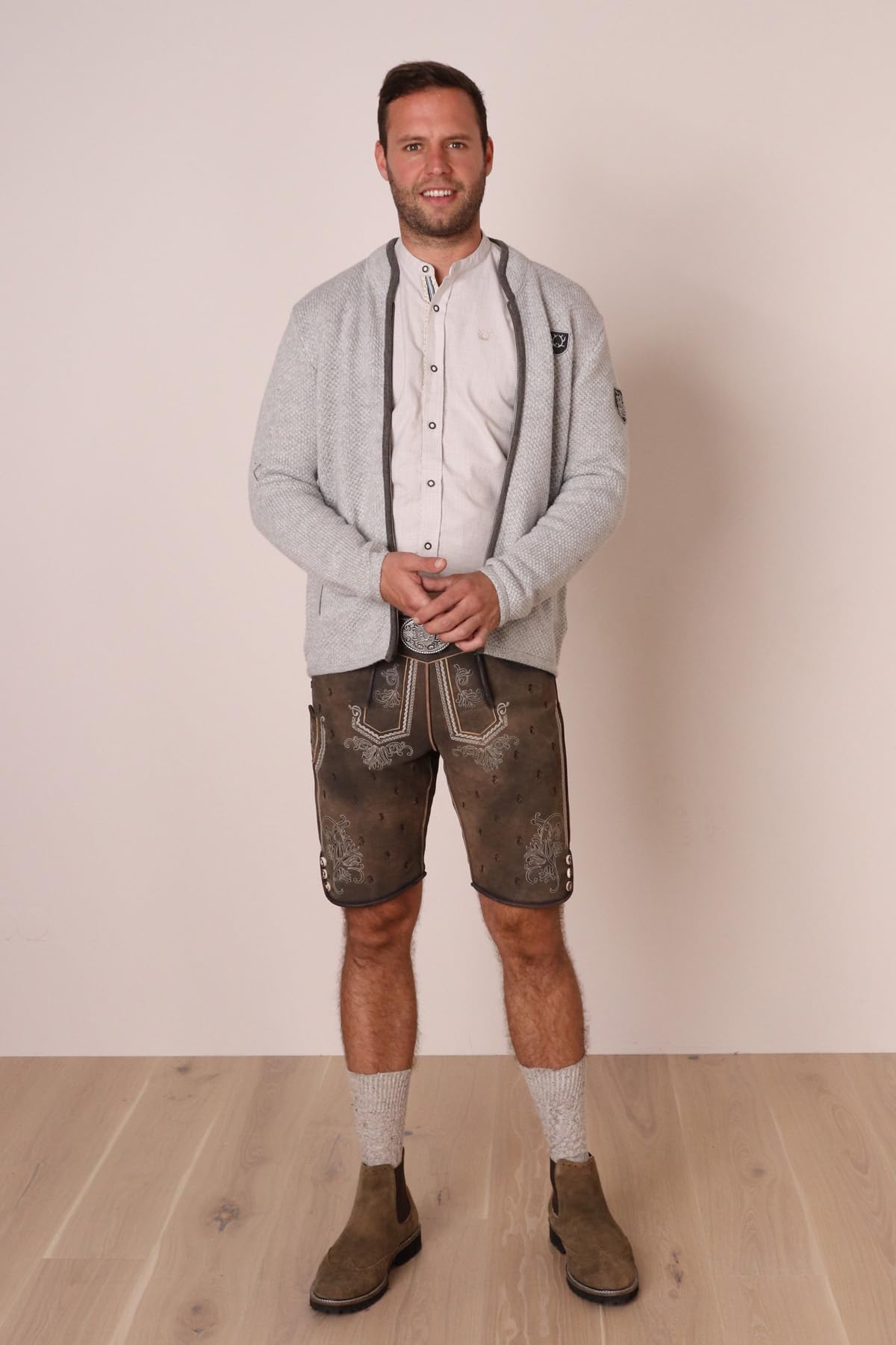Krüger Herren Trachtenjacke lang, Modell: Strickjacke Malte, Langarm, Art.-Nr. 098709-0-0043,