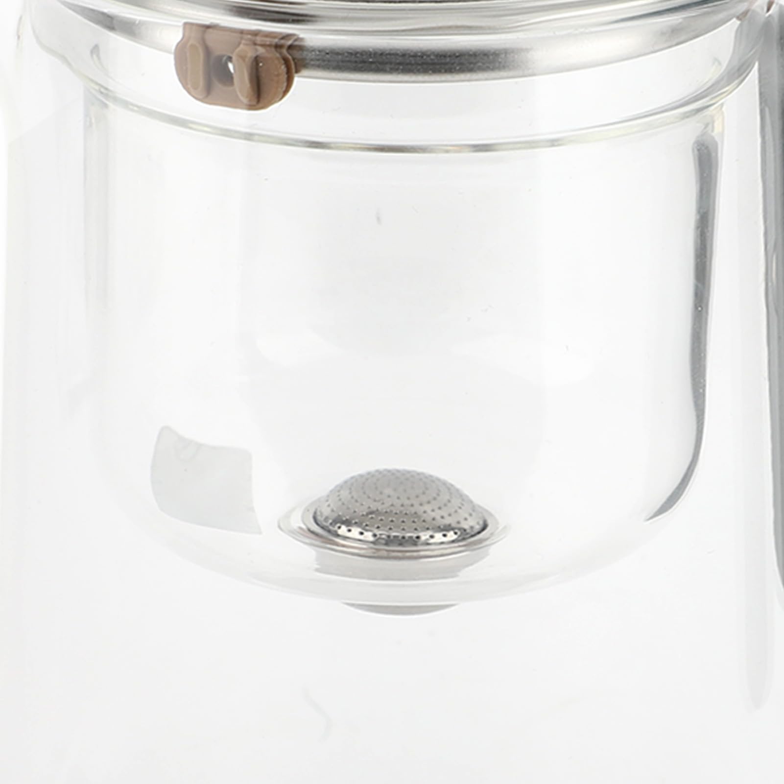 TOPINCN Glas-Teekanne, 800 Ml, Magnetische Wassertrennung, Teebereiter mit Drucksteuerung und Abnehmbarem Filter, Transparente, Hitzegeschützte Glas-Teekanne für den Einsatz Im