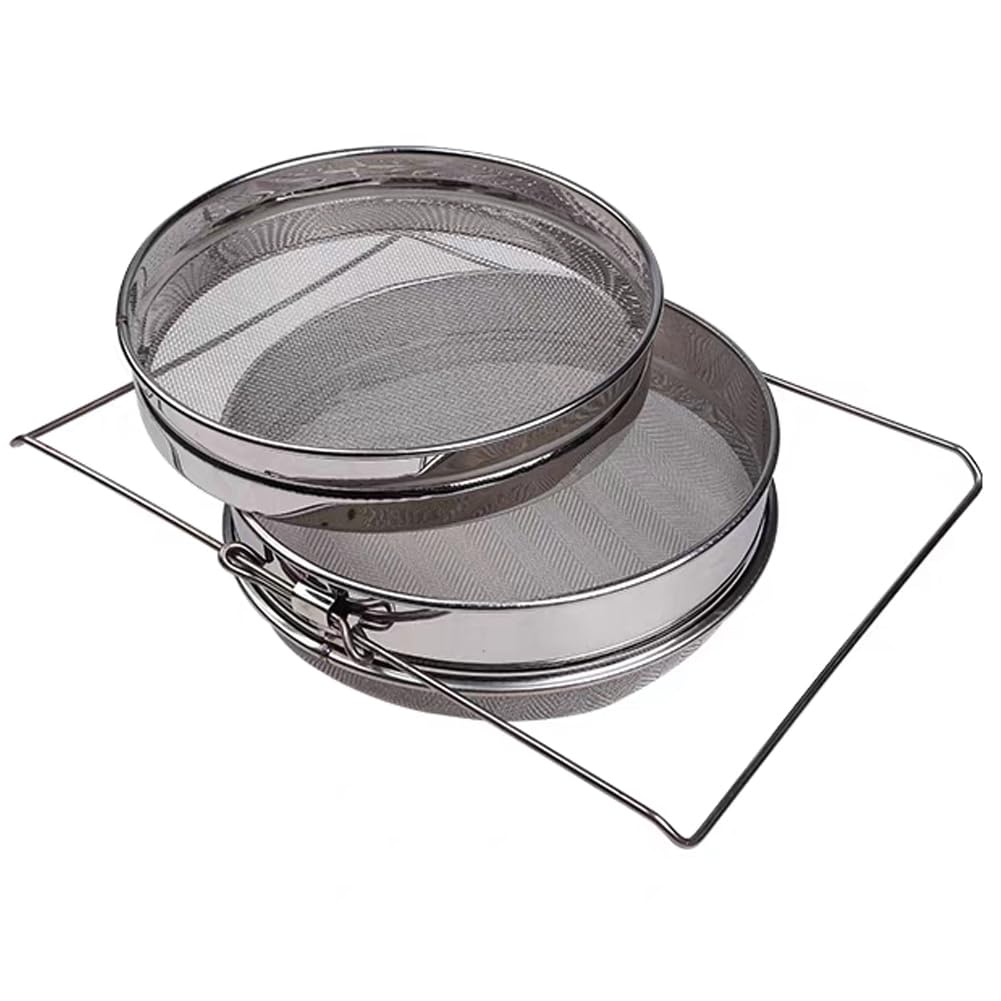 ハチミツ三重蜜こし器(ステンレス) ハチミツ三重蜜こし器(ステンレス) 三重蜜こし器（ステンレス製）0.5mm