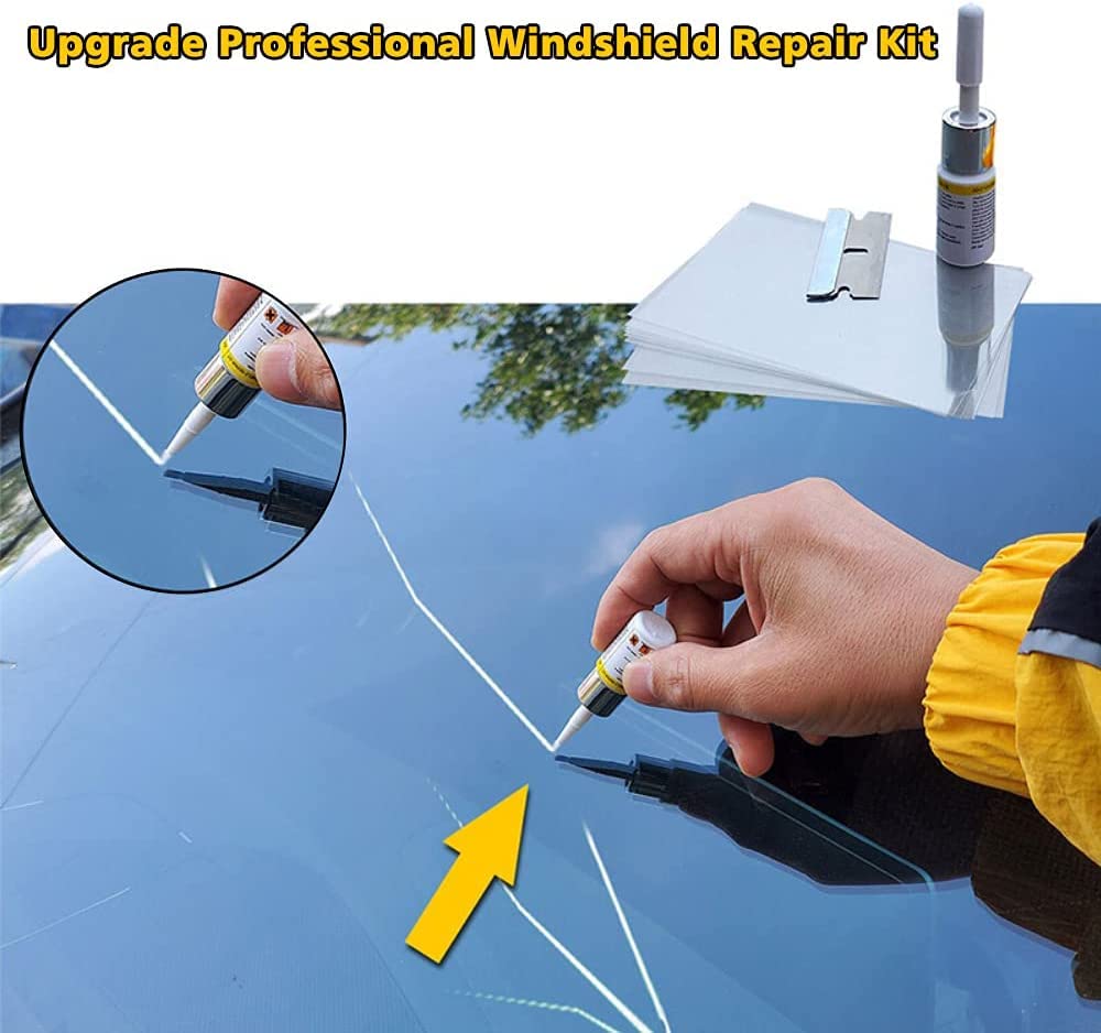 Lot De 2 Nano Kit De Réparation De Vitres Automobiles - Kit De Réparation De Pare-brise Fissuré - Résine - Liquide De Réparation De Vitres - Réparation De Fissures Pour Voiture