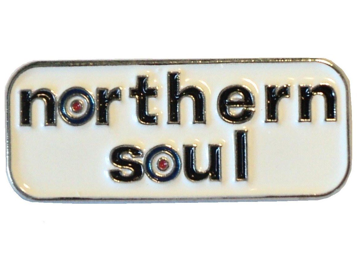 Northern Soul With RAF MOD Target Roundel Metal Enamel Badge