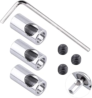 GoHobby 3.175mm 1/8 inch to 5mm Pinion Reducer Sleeve Adapter Shaft Motor Axle Change-Over for Converting RC Motor 3650 550 540 Pinion Gears, Set of 3