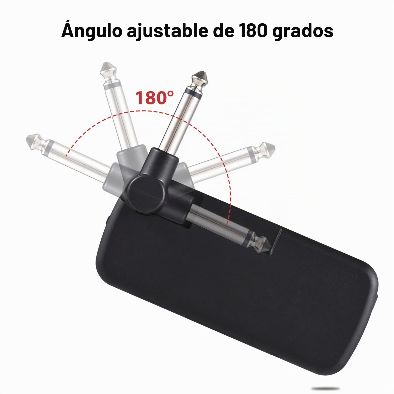 HUIOP Amplificador de guitarra Mini amplificador Auriculares portátiles Amplificador de guitarra Plug and Play para guitarra eléctrica Instrumento musical 3 Simulaciones de altavoces incorporados Grab