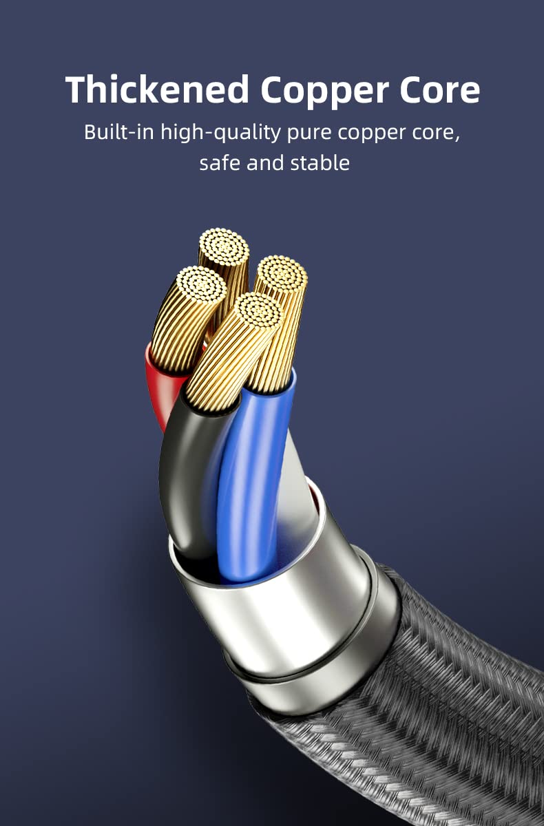 9Pin Câble Usb C Magnétique 2M, 60W Cable Magnetique Charge Rapide, 3A